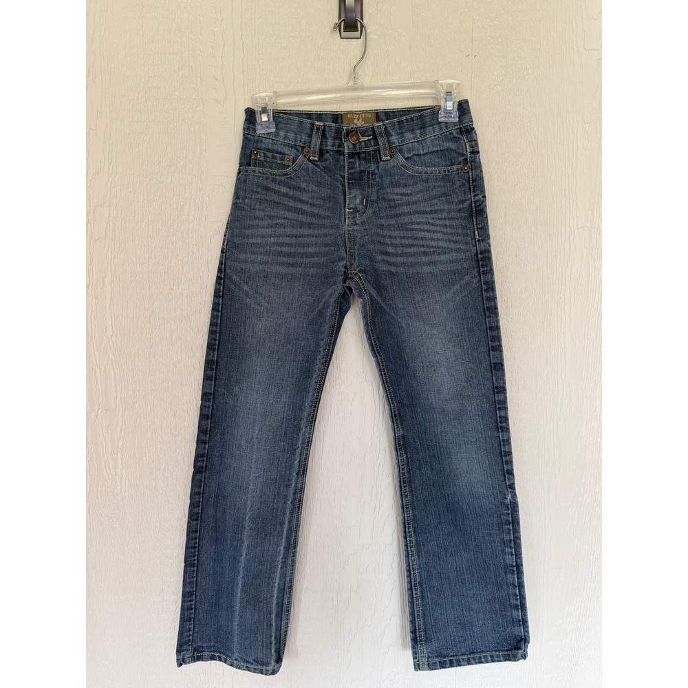 Buzz Cuts Boys Straight Leg Denim Jeans Size 8 Classic 5-Pocket Made in 2015